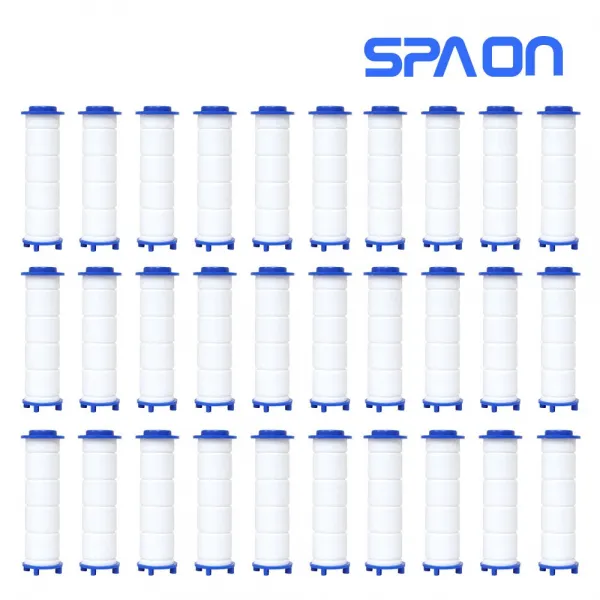 스파온 [전용 불순물 차단 필터 30개 ] 대용량 세트 #3단모드 온오프 정수 샤워 헤드 전용, 1개