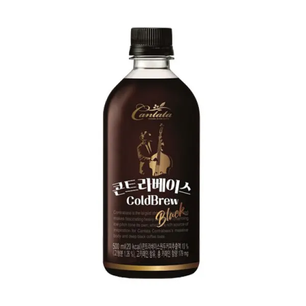 칸타타 콘트라베이스 블랙500ml 커피, 500ml, 10개
