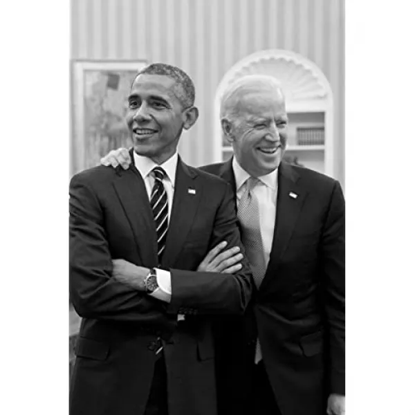 NMT 버락 오바마 대통령 조 바이든 웃는 타원 [Obama Biden Oval Office 13875- Laminated 12x18 in.] - P047108FRS5S1F3, Obama Biden Oval Office 13875- Laminated 12x18 in.