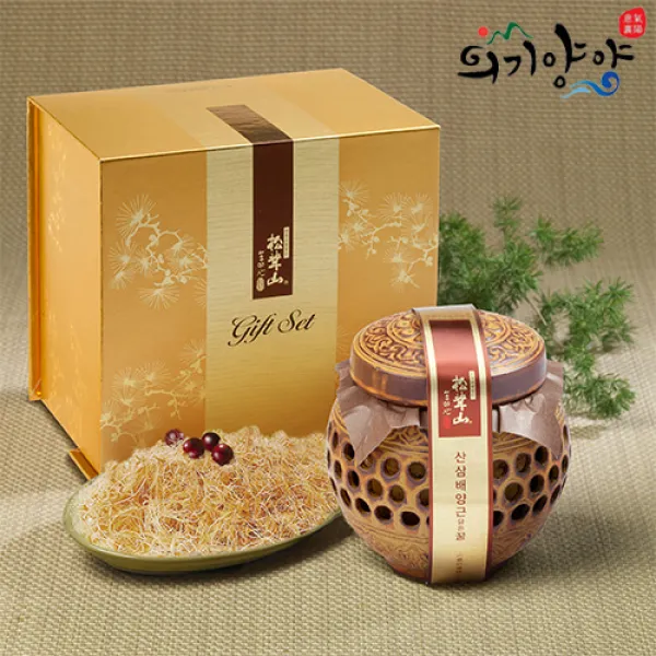 [의기양양] 자연이주는 달콤함 산삼배양근 담은 꿀 400g(도자기), 단품, 단품
