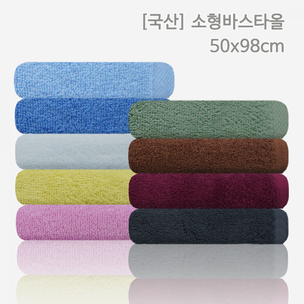 타올킹 국산 소형 바스 타올 (50x98cm 200g) 물리치료실 정형외과, 1장, (10+1)초록
