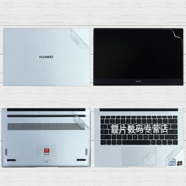 kakay 2020 화 웨 이 MateBook D14 컴퓨터 D15 스티커 케이스 부착 NBLL - WFQ 9 리 룡 판 R5 바디 보호 막 ABCD 면 + 고 화질 강화 키 패드 15.6 인치