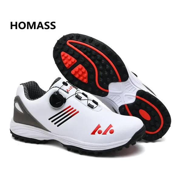 HOMASS 골프화 남성용 다이얼골프 운동화 방수 LFS-G01