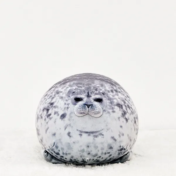 하프 물범인형 안고자는 인형 푹신 쿠션 인테리어 대형 물개 쿠션 30cm 40cm 60cm 80cm, 된장 + 길이 약 40cm, 무게 약 0.45kgcm