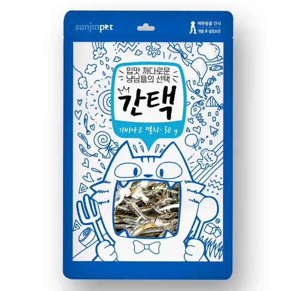 간택 기비나고멸치 고양이간식 건조간식, 1개