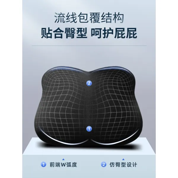 운전석 마방석 통풍 자동차 시트 사계절 GM 방석 작은 키 여성 여름 메인 운전석 시트, 05 블랙-편안하다（168CM以上추천）【키 높이6CM】