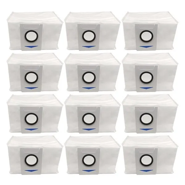Ecovacs Deebot X1 옴니 터보 로봇 진공 부품용 12 pcs 진공 먼지 봉투, Ecovacs Deebot X1