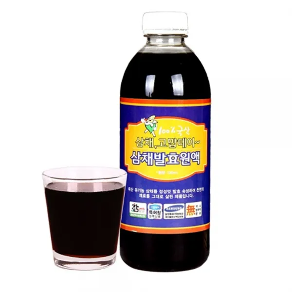 (주)미산약초농장 엄지왕 삼채발효원액 1000ml 1병