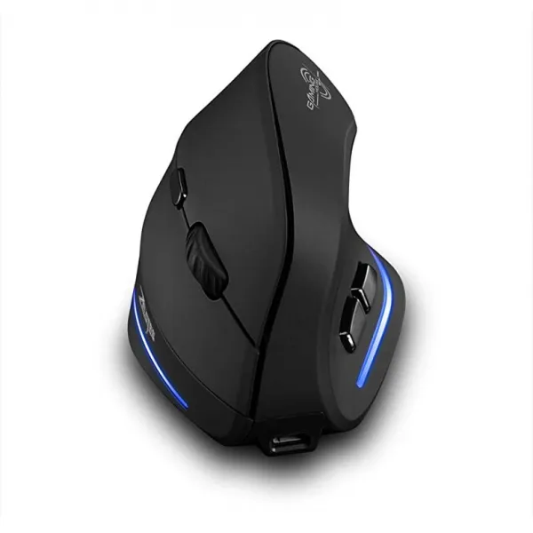 Zelotes 재충전 가능한 수직 마우스 2 4G 수직 무선 마우스 3 조정 가능한 DPI 레벨 6 버튼 컴퓨터 PC 데스크탑 블랙용 인간공학적 마우스, 상세페이지 참조, 상세페이지 참조