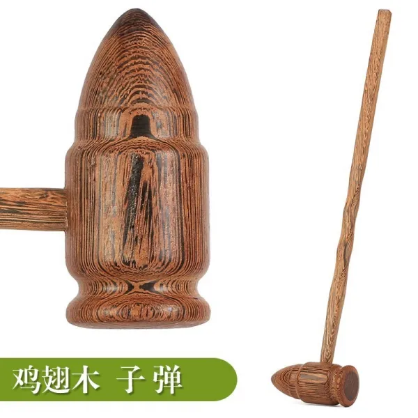 손마사지기 .어깨 나무 발맛사지 수동 등 국다용도 두드림 기스몰 망치 경락 등두드리기 안마봉 추, 기본, T03-닭날개원목 총알 망치헤드 맛사지해머
