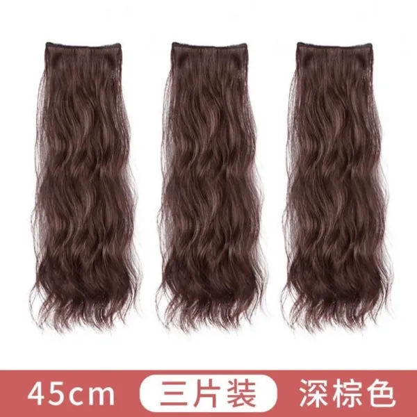 헤어피스 페이크 파마 숏 많아지다 신기 머리 받침대 볼륨 투라인 정수리 재발급량 적다 가리기 롤 4753519176, 전부 이어지다 3 개입 -45cm 다