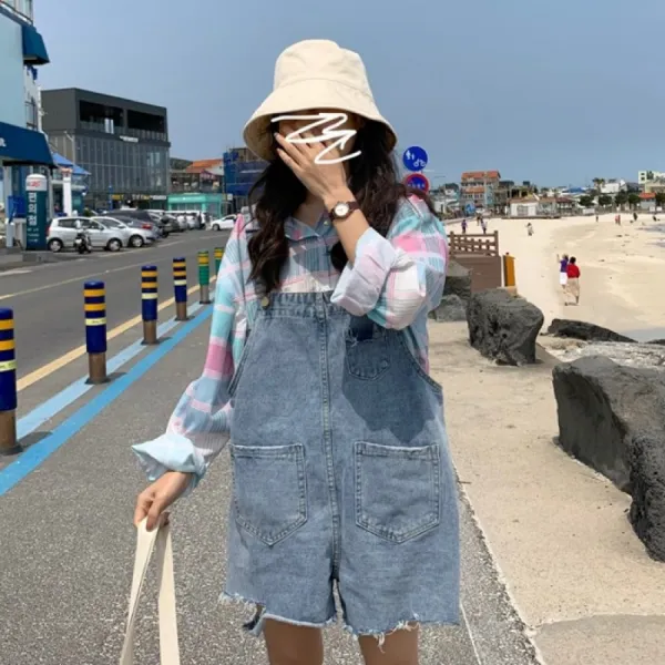 비밀의성 와이드팬츠 빈티지 데일리 데님팬츠