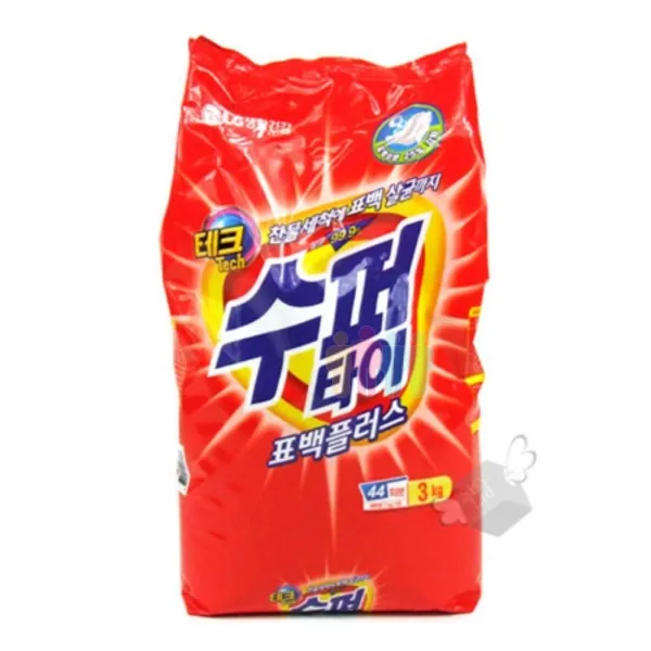 세탁세제 분말세 슈퍼타이 표백플러스 3kg 리필 찬물세척 표백 살균, 11선택