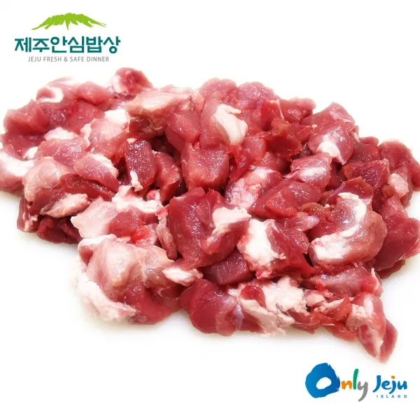 제주안심밥상 제주흑돼지 비계없는 찌개용 300g, 1개, 흑찌개용(비계없음)300g
