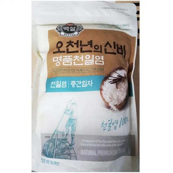 ⊙♭한정판매◎ 식다 백설 중간입자 업소용천일염 500g X12 식재료 (Zg‡J♭), 1개, ♬본 상품 선택하기_LikeShopping™