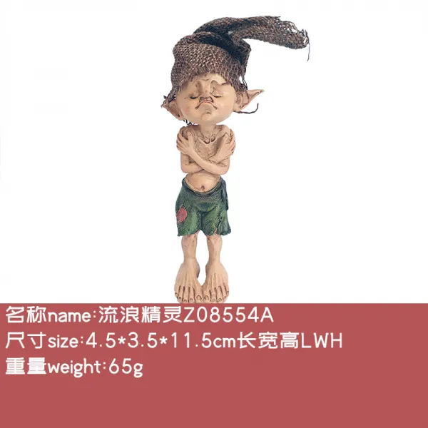 샤드 독창적 요정 진열 장식품 인물피규어 사무실 그테이블 친구 남자맨 일 선물 떠돌이 요정 떠돌이 요정 소품 있다