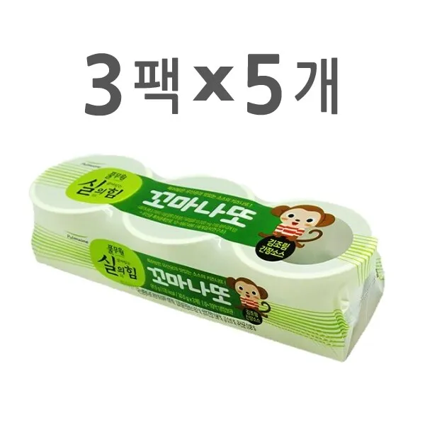 [풀무원]꼬마나또 김조림간장소스 1호 세트 (3팩 x 5개), 1세트
