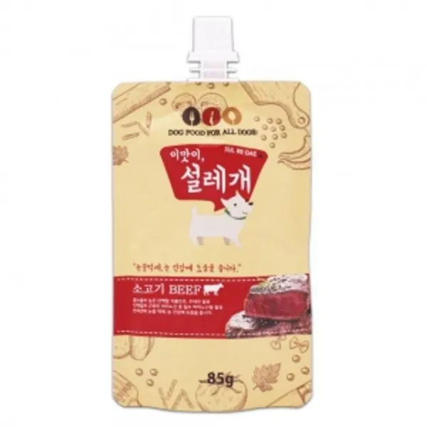 개 애견 강아지 습식 간식 사료 눈건강 소 85gx3개, 1개