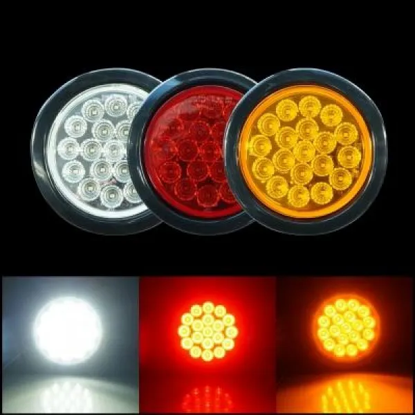 (SORI) 24V 19LED 원형 테일램프(SL-09)/데루등 차량용품 차량용LED용품 자동차악세사리 자동차LED용품 자동차용품 카악세사리 자, 옐로우LED