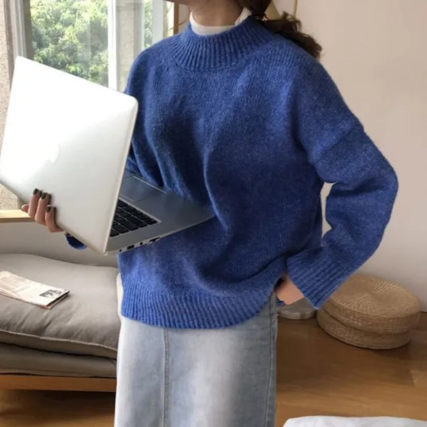 Lovely 라운드니트 비비 nt1258c8c 데일리코디룩 원색 심플룩 캐주얼룩 트렌디