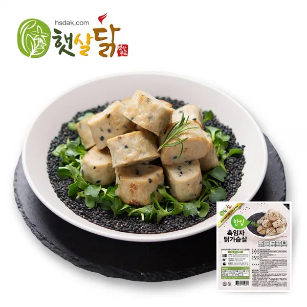 햇살닭 한입 흑임자닭가슴살, 100g, 100팩