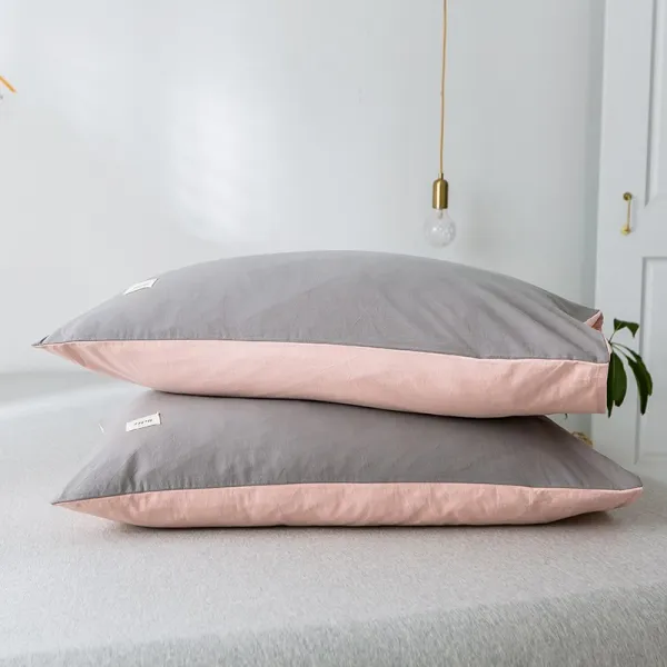 10 베게커버 48cmx74cm 한쌍 포장 가정용 베갯속을 보내다 체크 순면 코튼 심플 노르딕