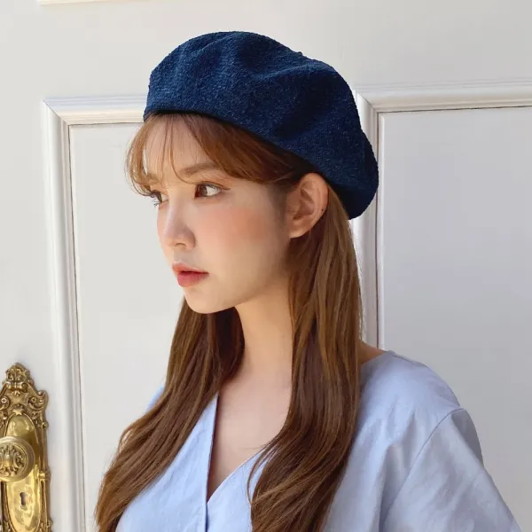 동대문모자 여름 꼭지 베레모 여성 모자 화가모자 빵모자