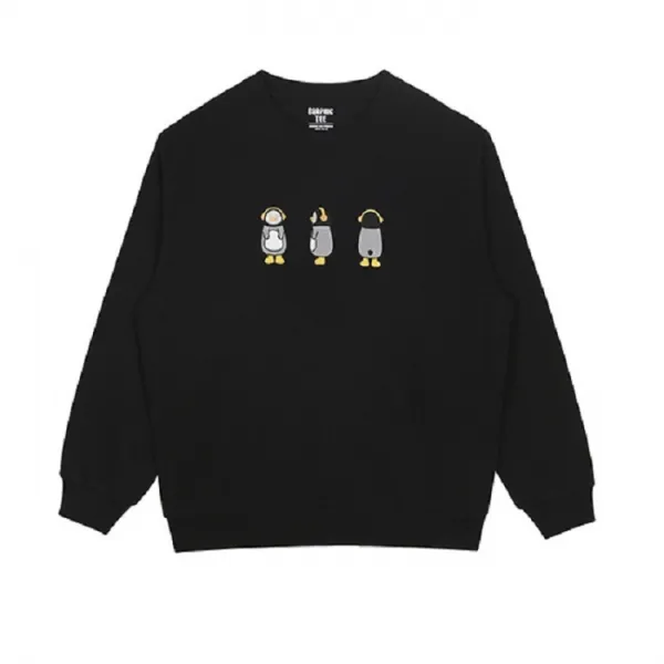 랄라블라 [동수원NC점]펭수 현생가능스웨트셔츠 블랙 SPMBA23C10-01