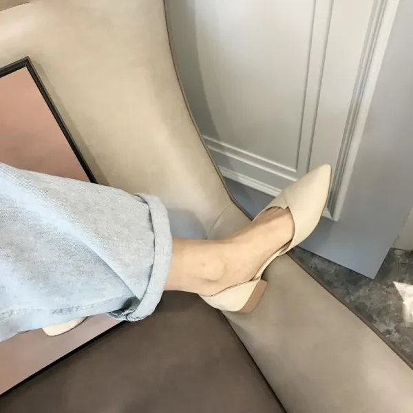 만물상 펌프스모카신 봄가을 계절 늦바람 부드러운 스틸레토 낮다 중굵기 따르다 여성 바가지 단화