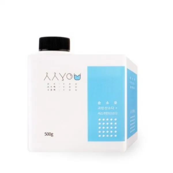 한나패드 순소유 과탄산소다 + 세스퀴탄산소다 가루세제 본품, 500g x 2개