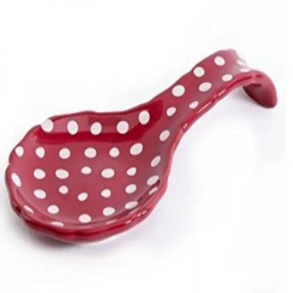 The Pioneer Woman Flea Market 8.5” Retro Dot Spoon Rest 개척자 여성 벼룩 시장 8.5 ”Retro Dot Spoon Rest, 1