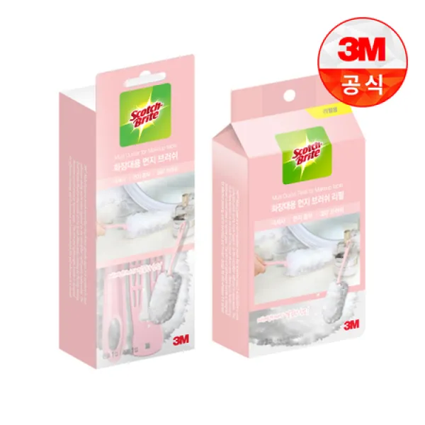 [멸치쇼핑]3M [3M]뉴 화장대용 먼지떨이 핸들+리필 3입, 상세 설명 참조