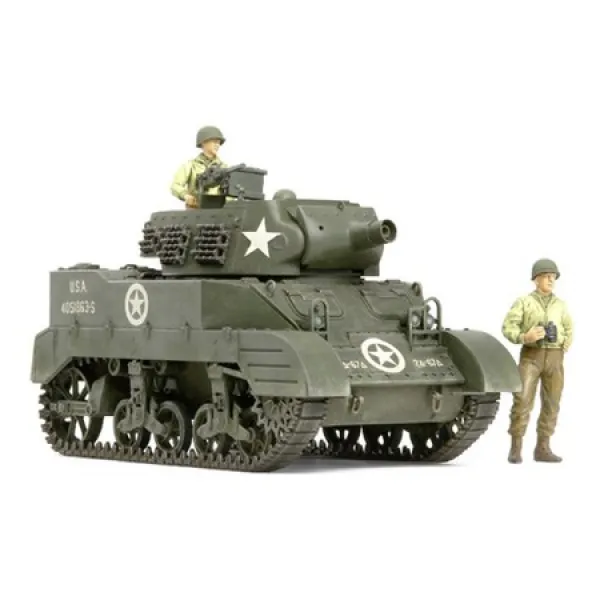 타미야 (TAMIYA) 타미야 135 밀리터리 미니 츄어 시리즈 No.312 미국 육군 자주 곡사포 M8 출격 대기 세트, M8 출격 대기 세트 인형 3 장 부착
