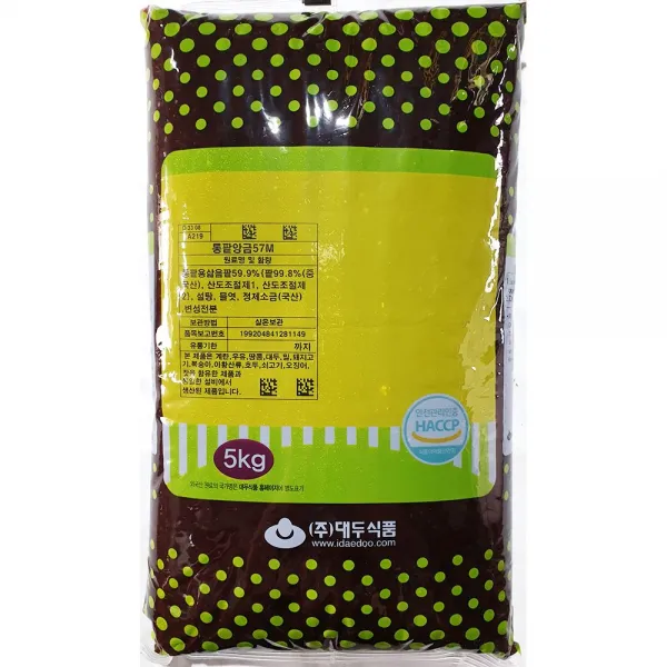 통팥 앙금 5kg x2개 팥앙금 업소용 제빵 제과점, 제이디마켓 1