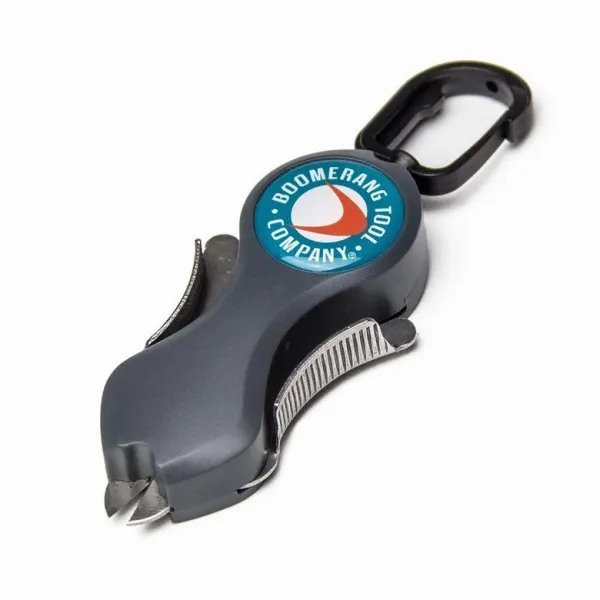 Boomerang Tool Company 오리지널 SNIP 낚싯줄 커터 91.4cm(36인치) 리트랙터블 테더 스테인리스 스틸 블레이드는 컷 브레이드를 매번 깨끗하고 매끄럽게 자릅