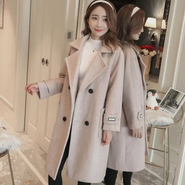 여성 모직 루즈핏 롱 코트 아이보리 숏코트 루즈핏코트 울코트 핸드메이드코트 체크코트 블랙코트 롱코트 겨울롱코트 슬림핏코트 여성모직코트