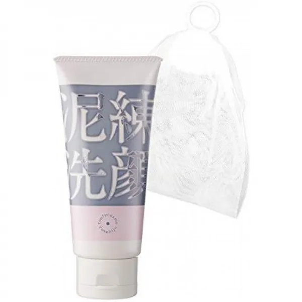 泥練 세안 [泥練 세안 전용 네트있는 특별 세트 【딸기 코 블랙 헤드 모공 케어 클렌저], 1