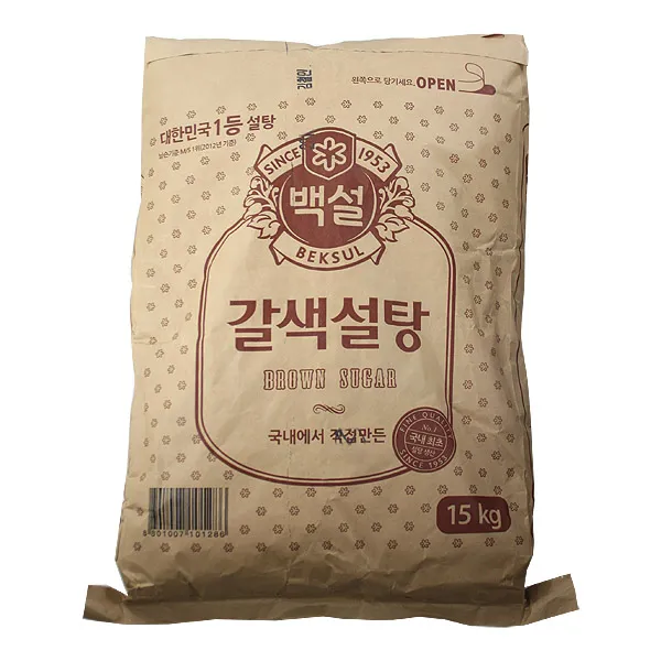 백설 갈색설탕15kg 설탕 백설설탕 갈색설탕 식당설탕 식자재 원당 흑설탕 사탕수수 슈가 각설탕