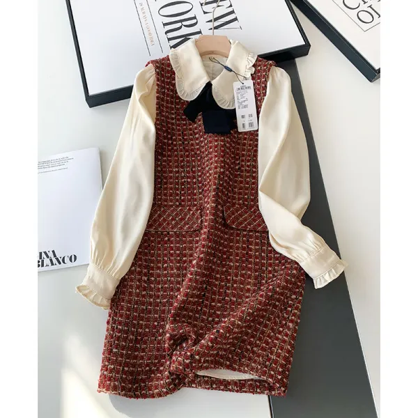 모집 대리 체크 새해 페이크 A진열함 실을 감다 의류