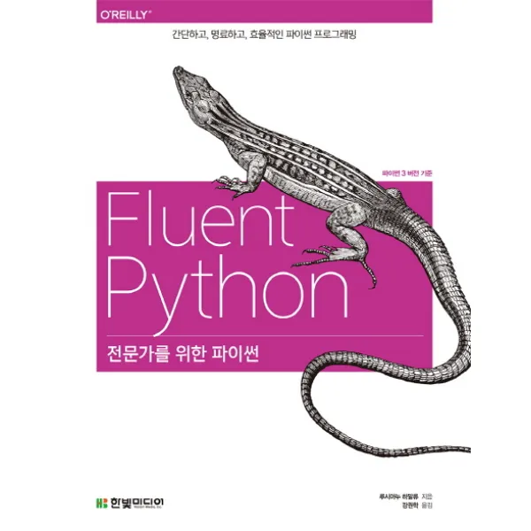 전문가를 위한 파이썬:파이썬3 버전 기준 | 간단하고 명료하고 효율적인 파이썬 프로그래밍, 한빛미디어