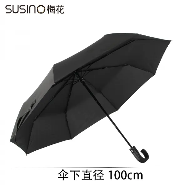 Susino 매화조화꽃 전자동 심플 남성 여성 통용 보강 강풍 폴딩 휴대 곡절