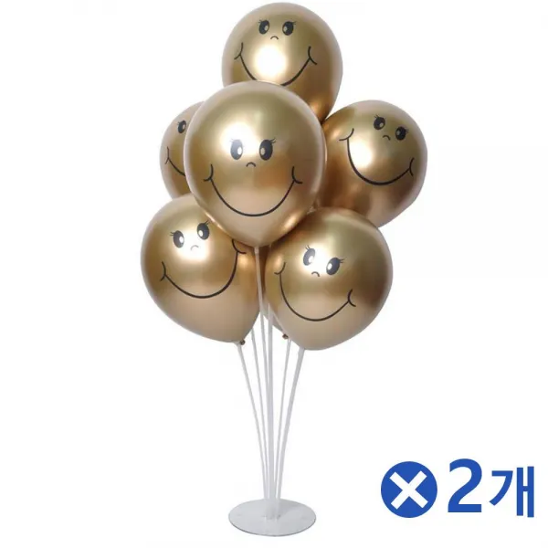 ChromeGold벌룬꽂개셋트Smile출력 삼십센치 십입 칠십센티 이입 + 47405언딥, 이 상품이 마음에 들어여
