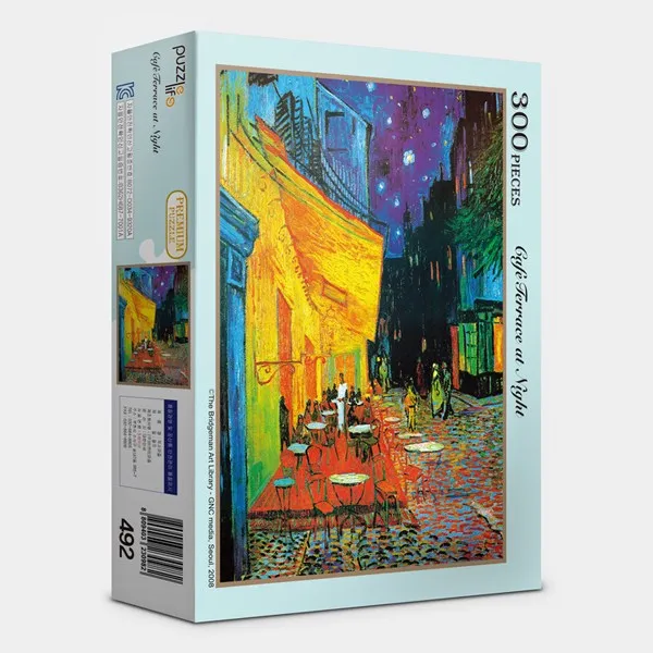 퍼즐PZL492/고흐-노천카페(밤의 카페 테라스) 300조각 250＊340mm1000조각