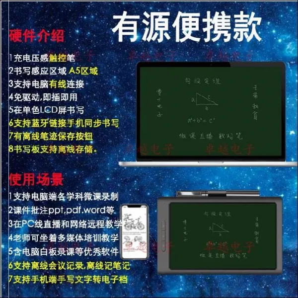 실물화상기 준비수업 패드 측정 가정교사 원격 교과 녹음 판지 책동일한 동시 설비 초중학생, T06-A5핸드폰+컴퓨터 유선 휴대용 버전