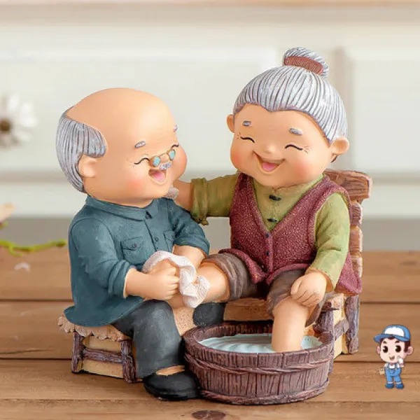 인테리어소품 .칠석 소품 장식품 창의적 실내 흔들시계 방 가구 거실 집 개 T04 희색이 만면 문자 독서 애완 동물