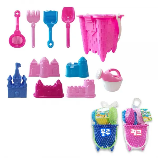 유아 아동 어린이 엄마표 미술 성쌓기 모래 놀이 세트, 블루