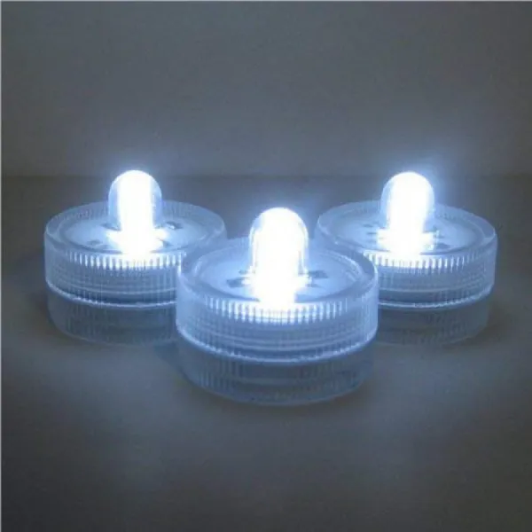 WGV 국제 잠수정 배터리 LED 10 Lights ~ WHITE ~ wedding ~ tea Light, 단일상품