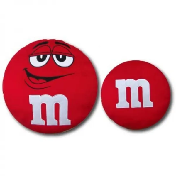 인테리어 발군의 솜털 쿠션 [M & M 's】 에무 안도 쿠션 병행 아메리칸 잡화 미국 잡화 (Red), 단일상품
