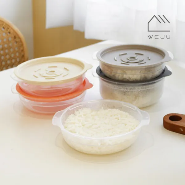 [위주]스팀 냉동밥 전자레인지 밀폐용기 밥보관용기 조리용기 450ml 6개+600ml 5개, 선택완료, 차콜