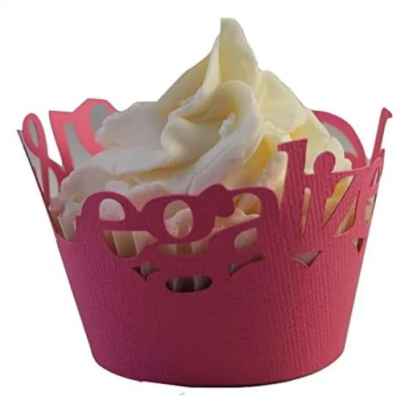 NMT 세부 사항에 관한 모든 것 Taffy Pink 21-- 합법화 된 컵 케이크 포장지 12 개 세트 [Taffy Pink] - P062400EUT55V69